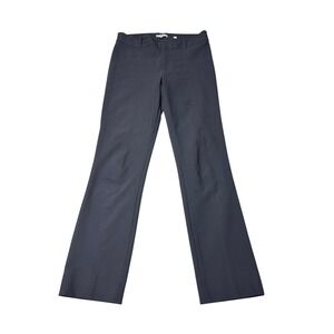 Vince Charcoal Gray Pintuck Straight Leg Tailored Trousers Womens 12 W32 L30